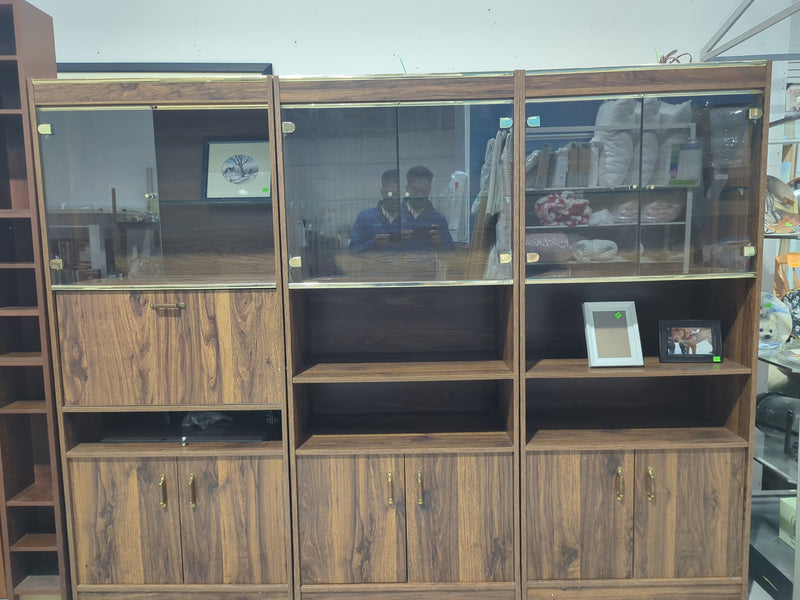 3 Piece Wall Unit with Light Fixtures