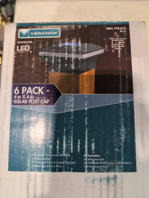 Solar Post Cap, Pack of 6