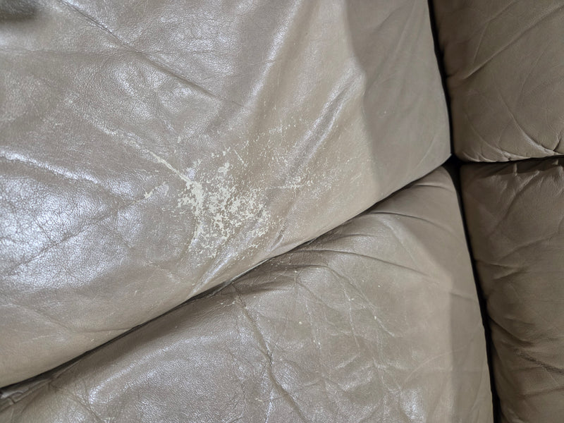 Light Brown Three-Seater Sofa