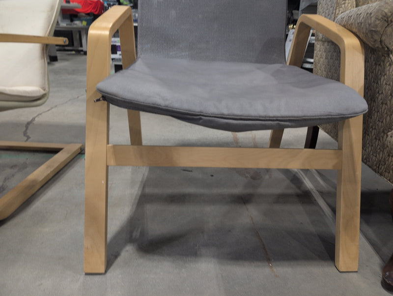 Blond and Grey Poang Armchair