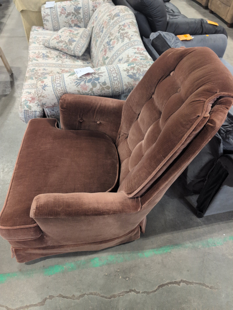 Brown Spinning Armchair