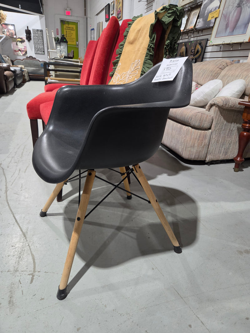 Mid-Century Modern Style Molded Plastic Armchair