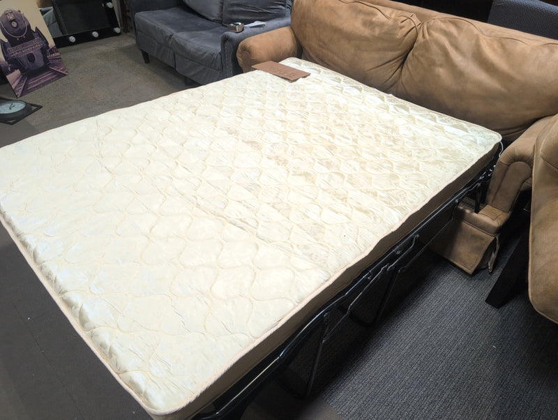 Tan Sofa with Pullout Bed