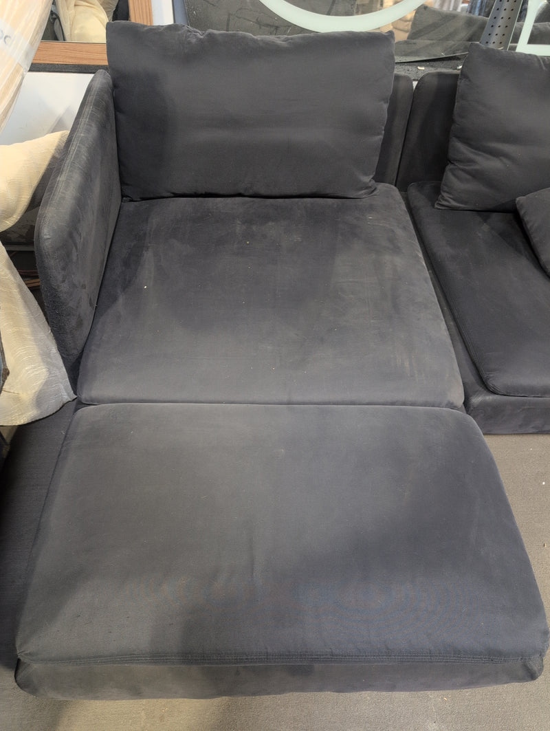 Black IKEA Sectional Sofa