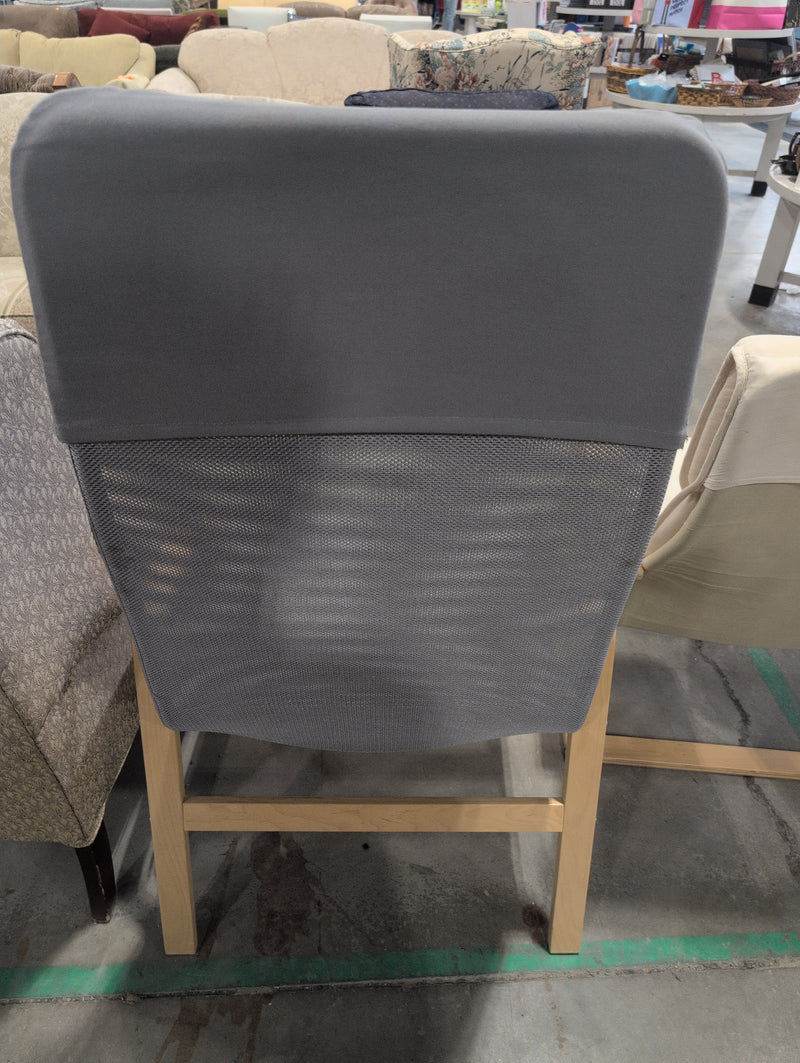 Blond and Grey Poang Armchair