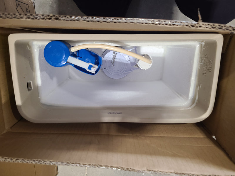 New Insulated Porcelain Toilet Tank with Pre-Installed Hardware