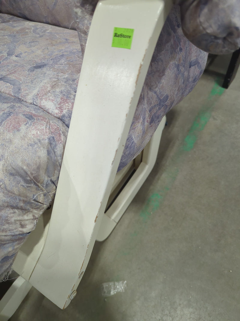 White Glider with Matching Ottoman