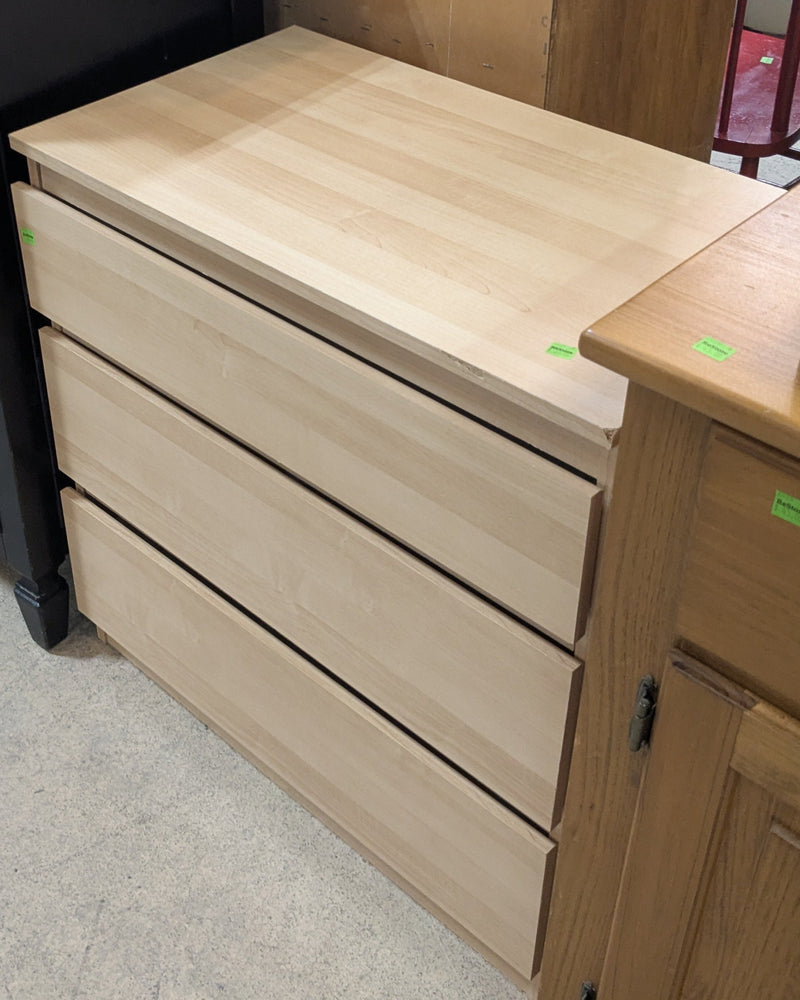 Modern beige 3-Drawer Dresser