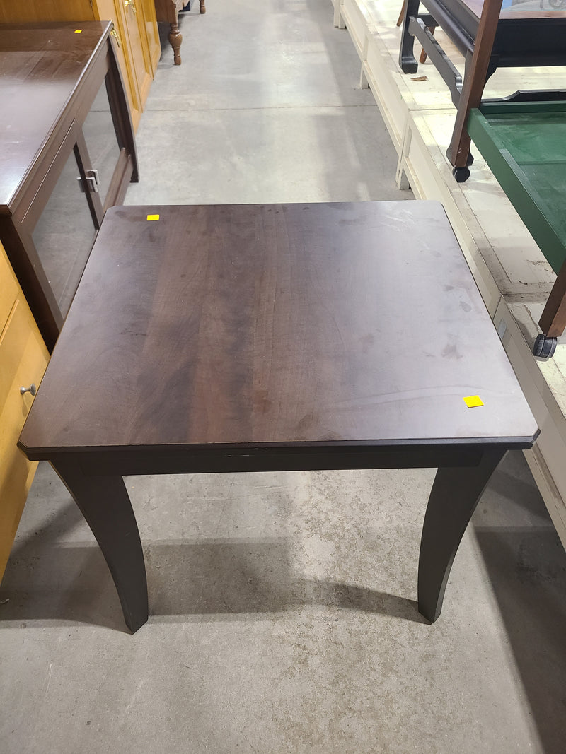 Contemporary Espresso Square Accent Table