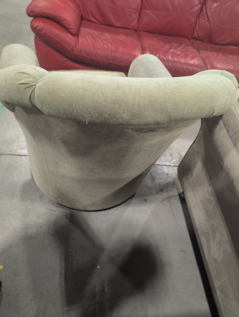 Rotating Green Armchair