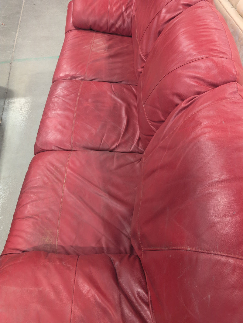 Apple Red 3-Seater Couch