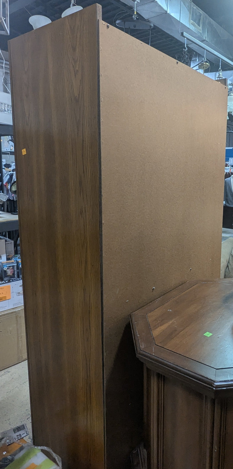 Wooden Cabinet with Drop-Leaf Desk