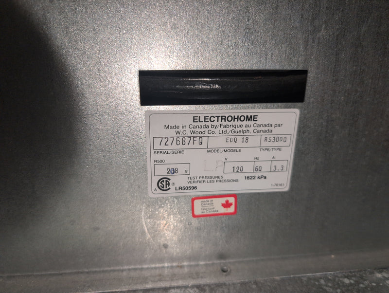 Electrohome EDQ18 Dehumidifier