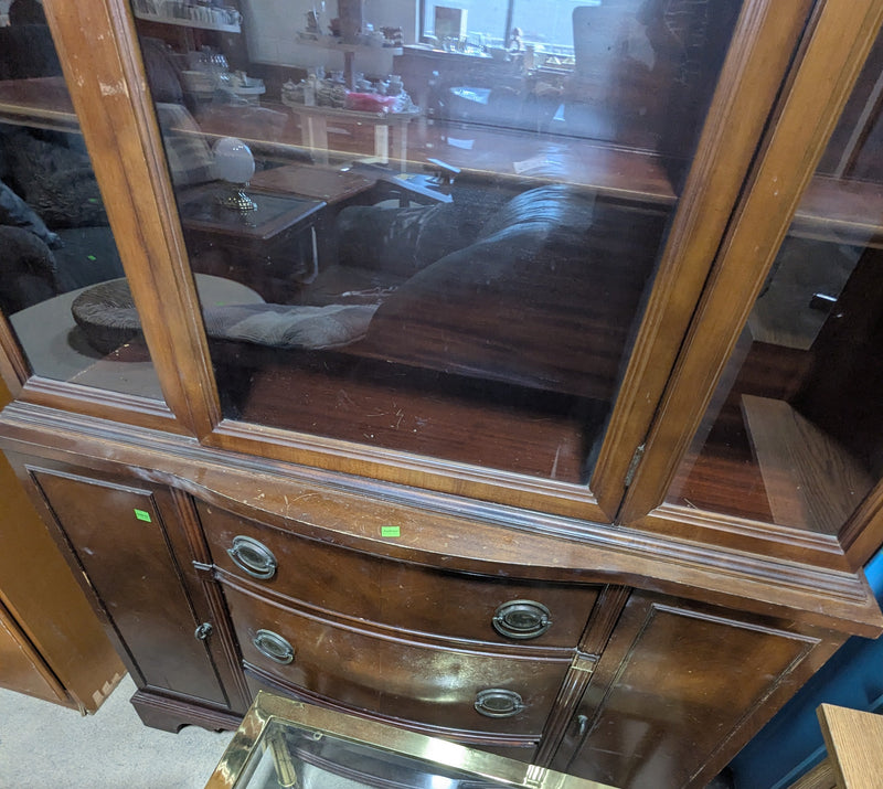 Knechtel Furniture Dark Brown Traditional Hutch