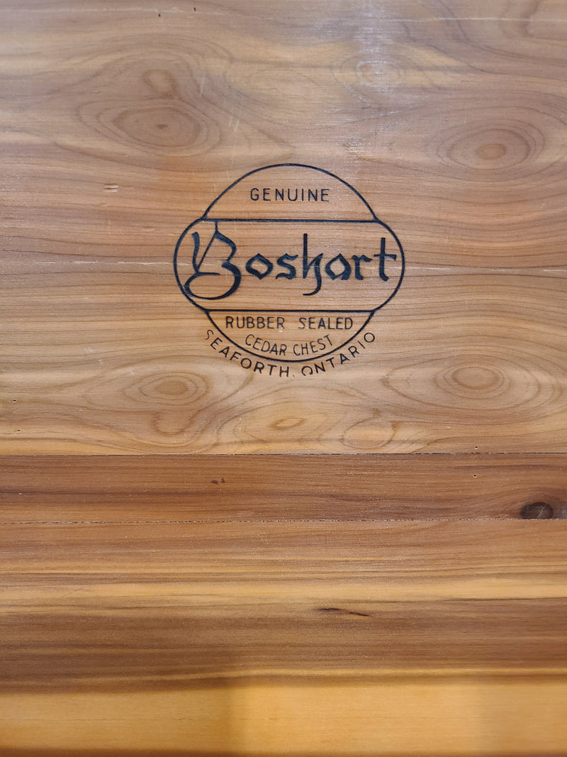 Vintage Boshart Genuine Rubber-Sealed Cedar Storage Chest
