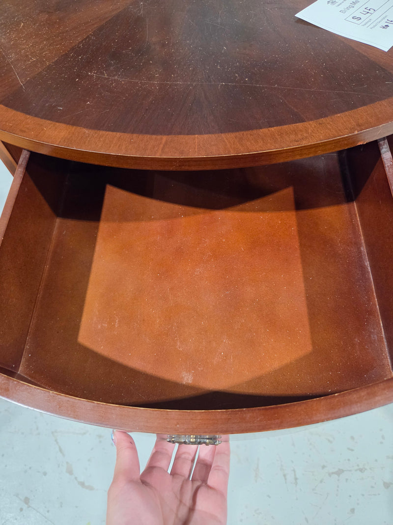 Vintage Demi-Lune Console Table