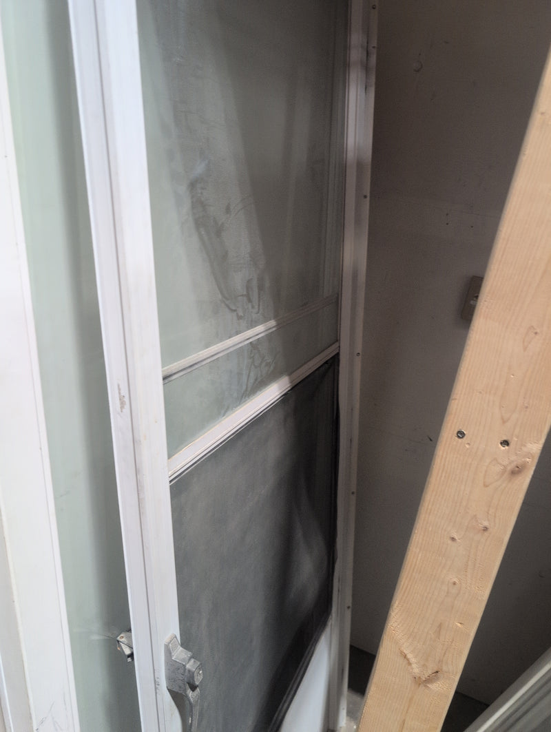 Patio Door with Handles, White