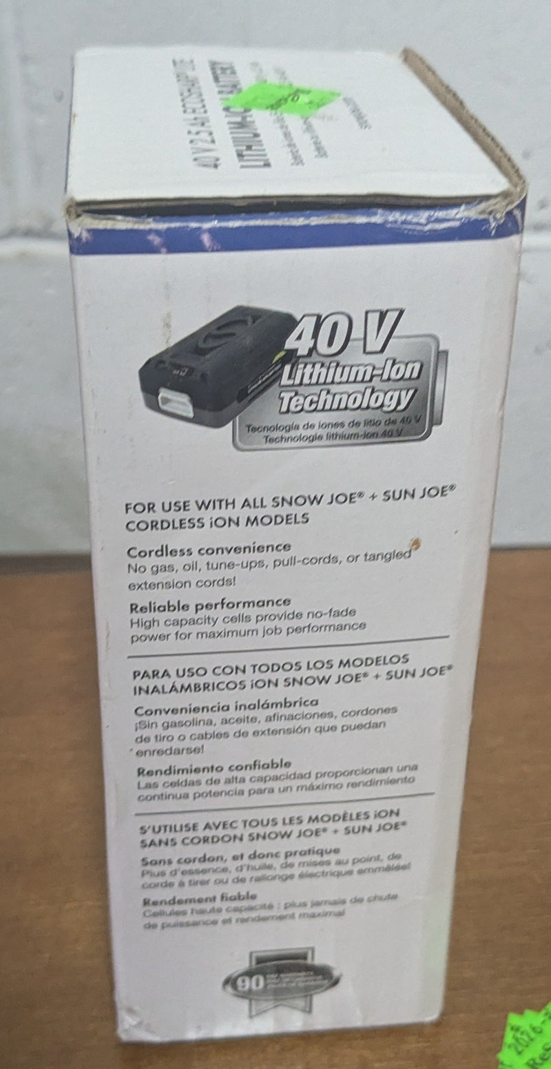 SnowJoe ECOSHARP 40V Lithium-Ion Battery