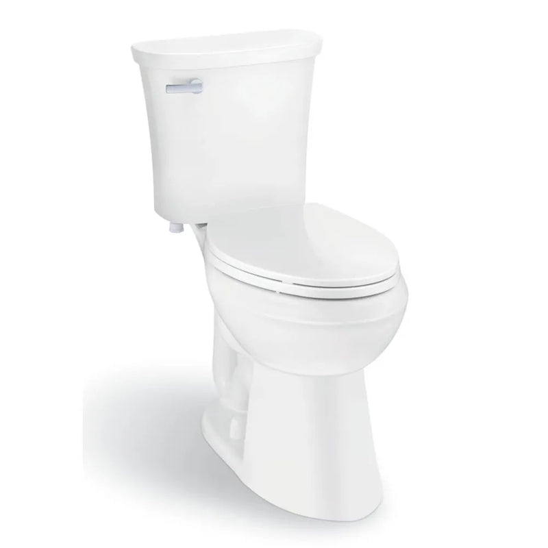 Glacier Bay Pro Series All-In-One 2-Piece Dual Flush Toilet in White