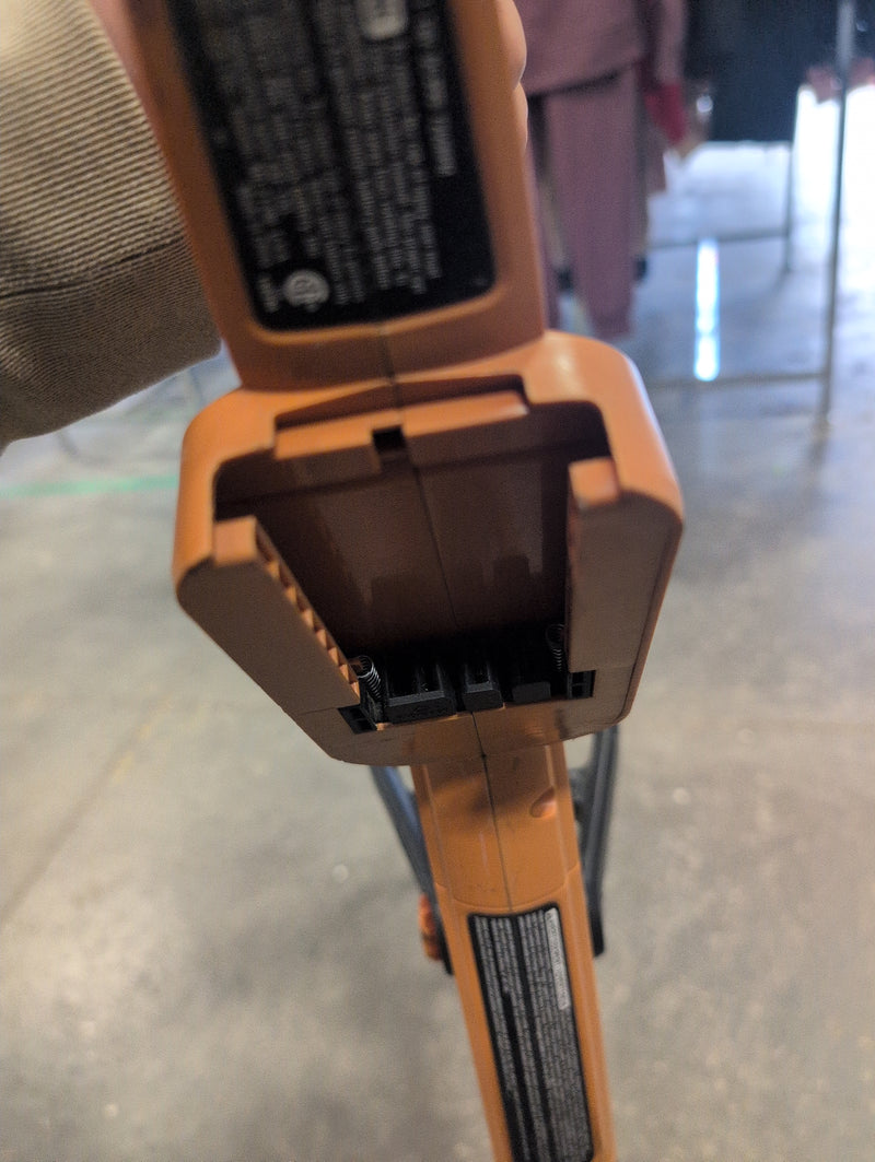 Orange and Black Battery Powered Stringtrimmer