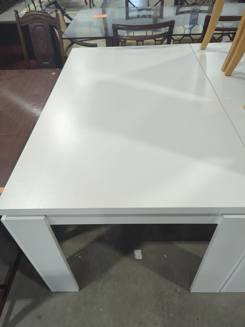 White Rectangular Dining Table