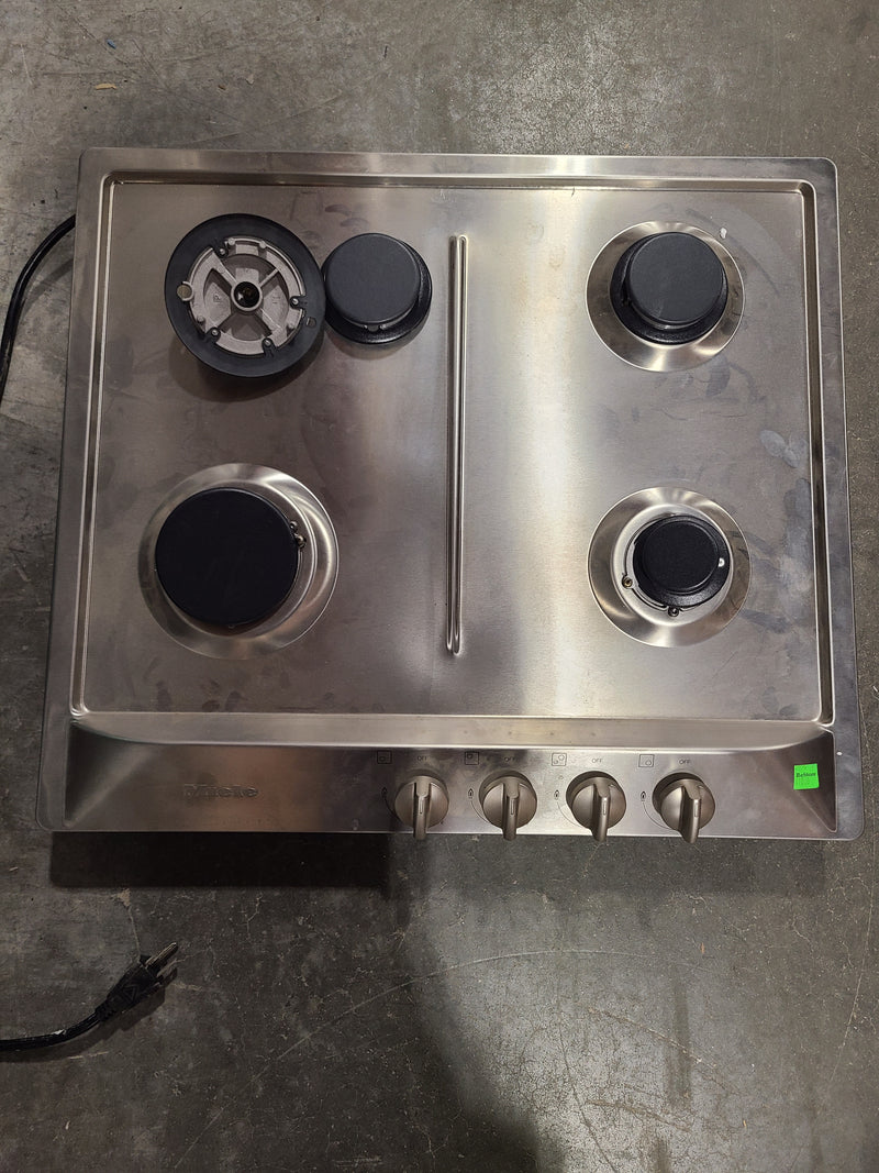 Miele 4-Burner Gas Cooktop Stainless Steel