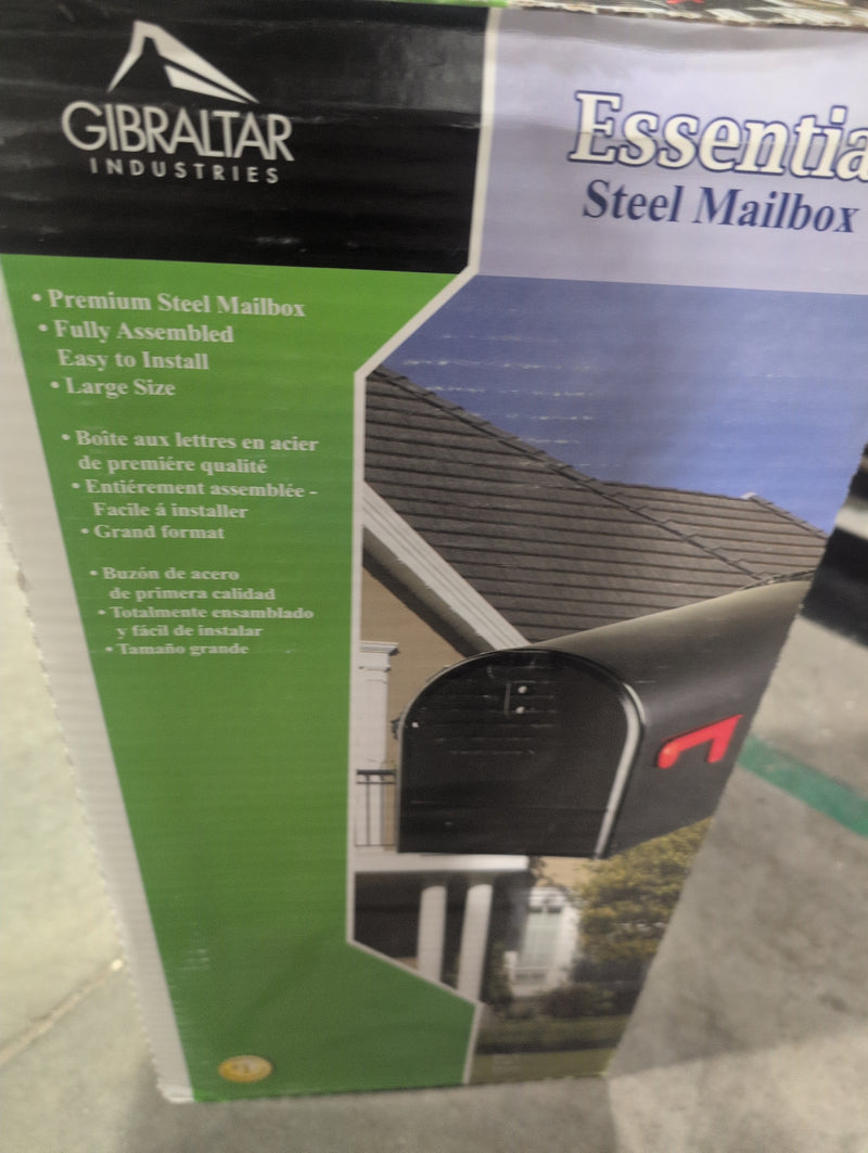 Gibraltar Industries Black Steel Mailbox