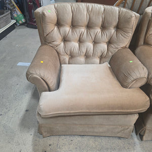 Brown Upholstered Arm Chair