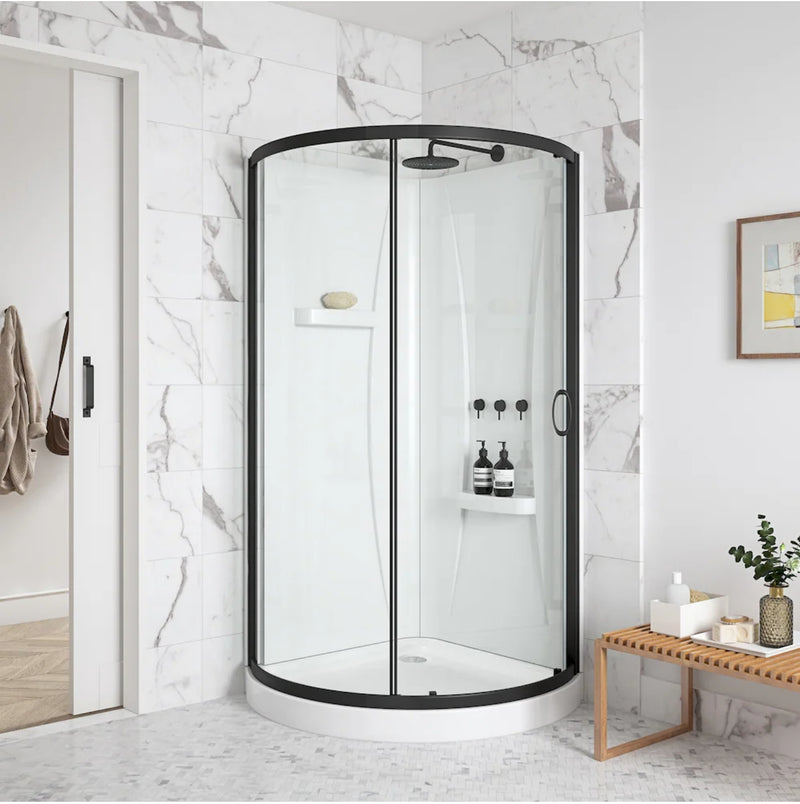 OVE Decors Breeze Neo-Round Corner Sliding Shower Kit