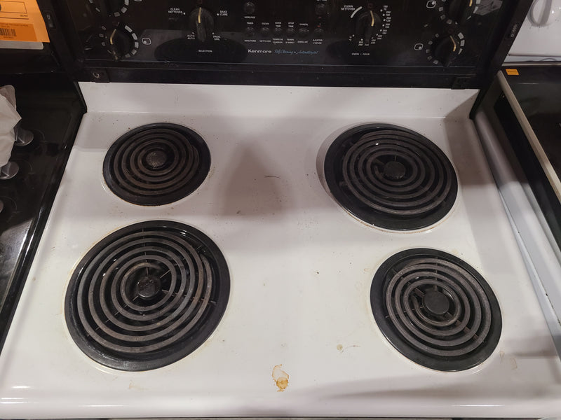 Kenmore 30-Inch Electric Coil Top Range in White