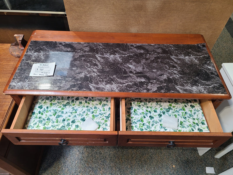 Wooden Sideboard with Faux Granite Top