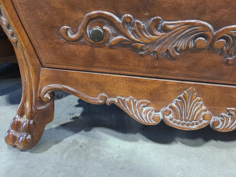 Ornate French Provincial Bombe Chest / Accent