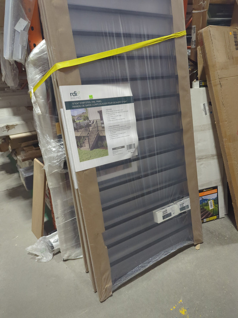 rdi Railing 72"x 34" Stair Steel Rail Panel