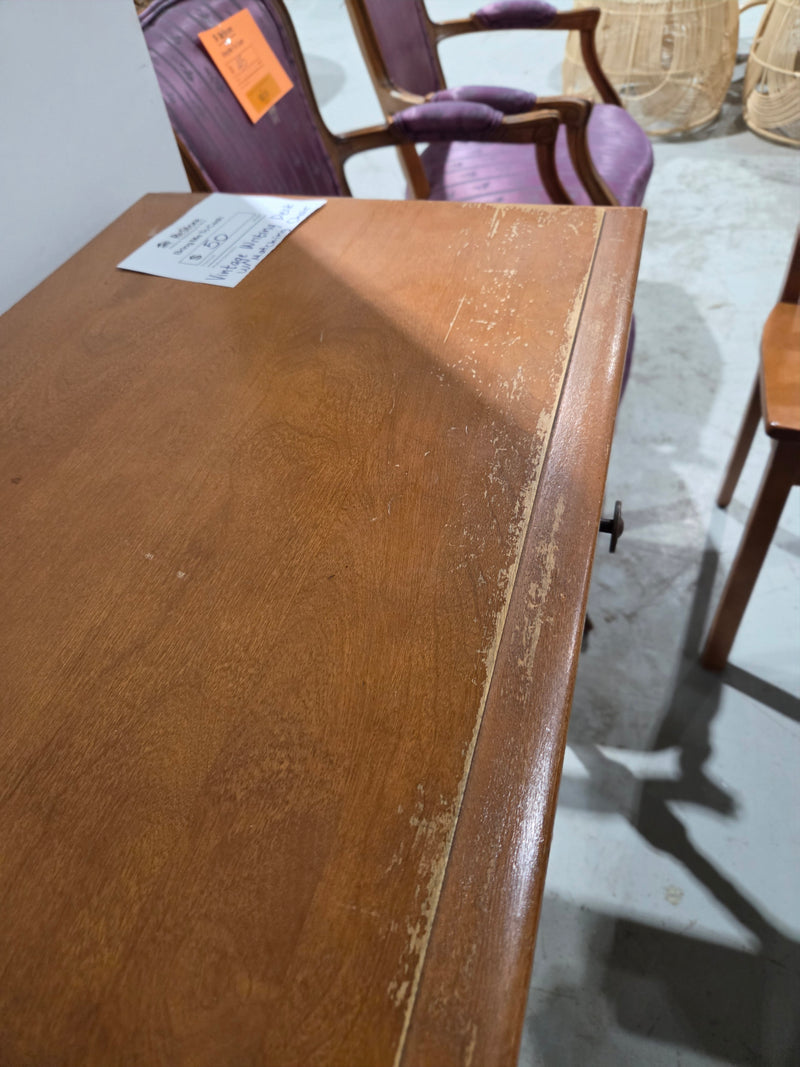 Vintage Wooden Writing Desk and Chair