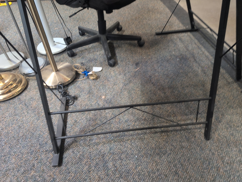 Corner Desk with Power Outlets,  USB Connectors, and Pull Out Keyboard Tray