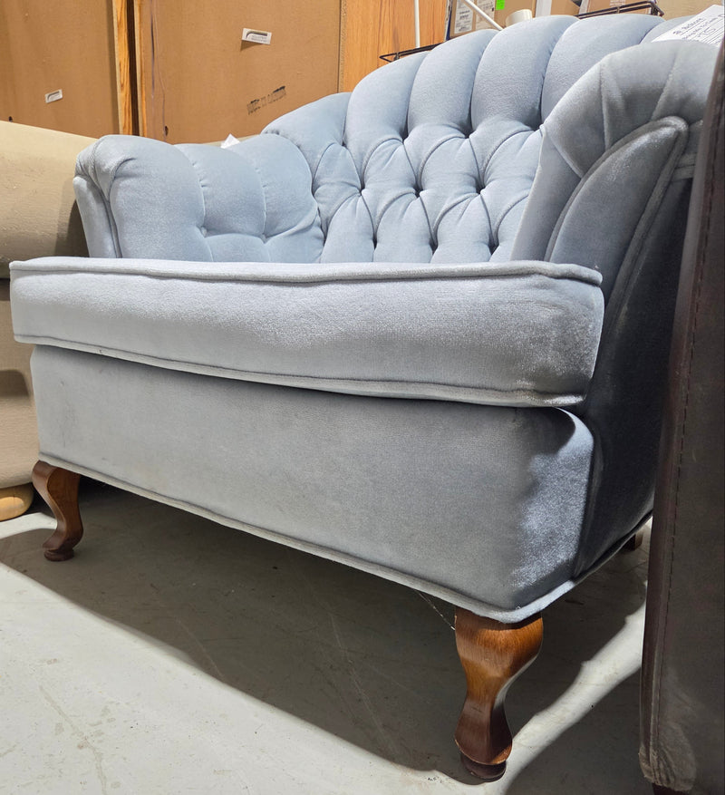 Vintage Hollywood Regency-style Upholstered Armchair