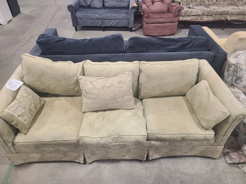 White Floral 3-Seater Sofa