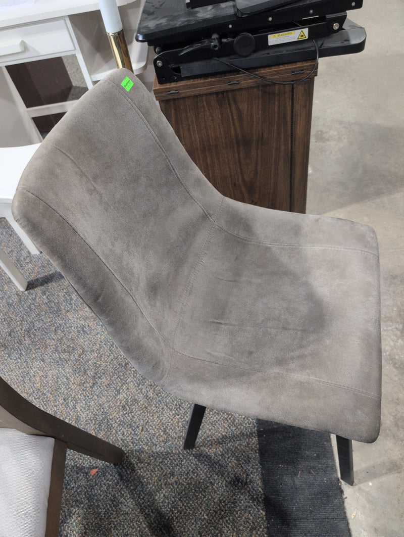 Grey Armless Dining Chair