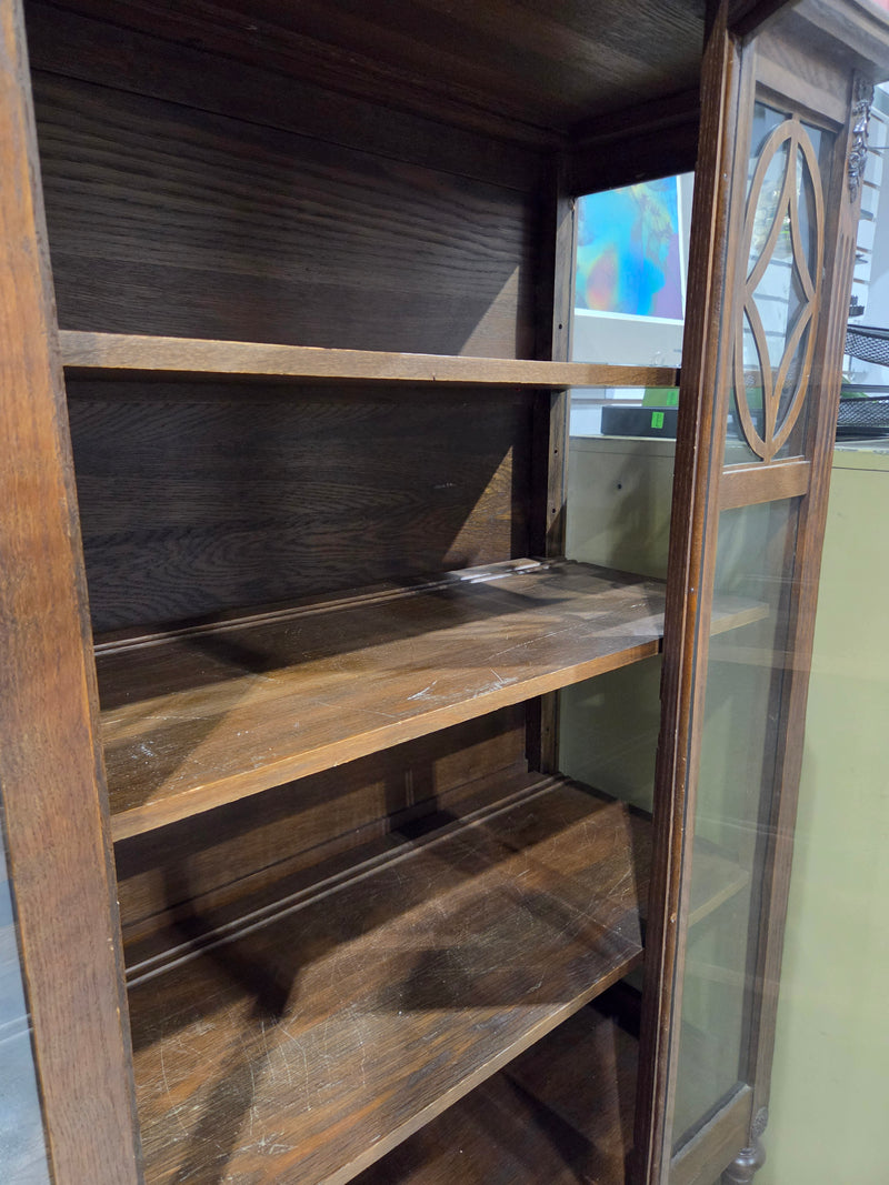Antique Wooden Display Cabinet