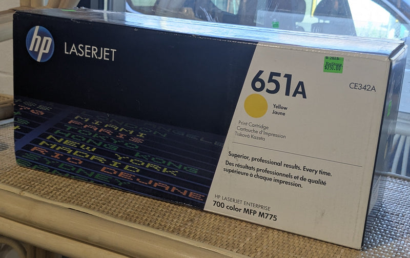 HP 651A Yellow Original LaserJet Toner Cartridge