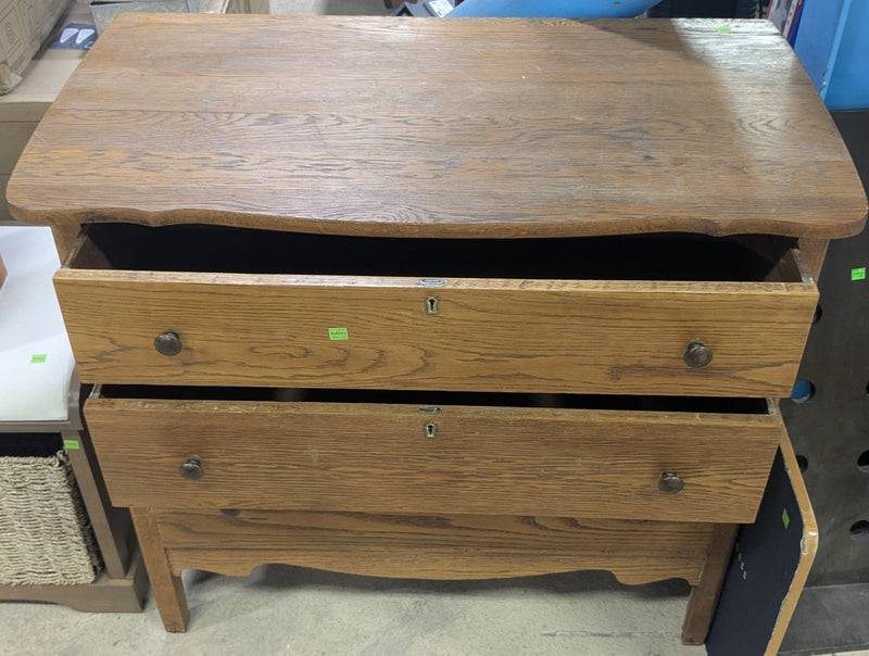 Antique 3-Drawer Farmhouse Style Wood Dresser