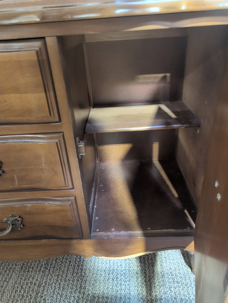 Vintage Wooden Buffet and Hutch