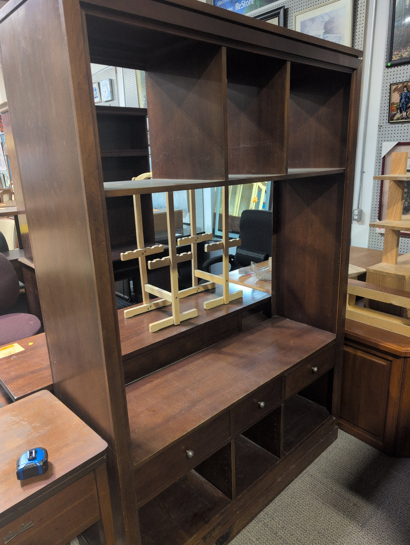 Large TV Stand with Drawers and Compartments