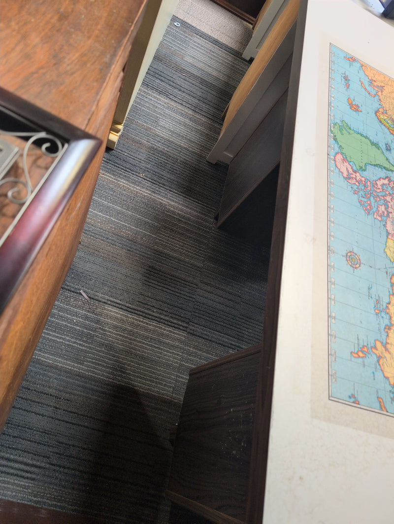 7 Drawer Desk with World Map