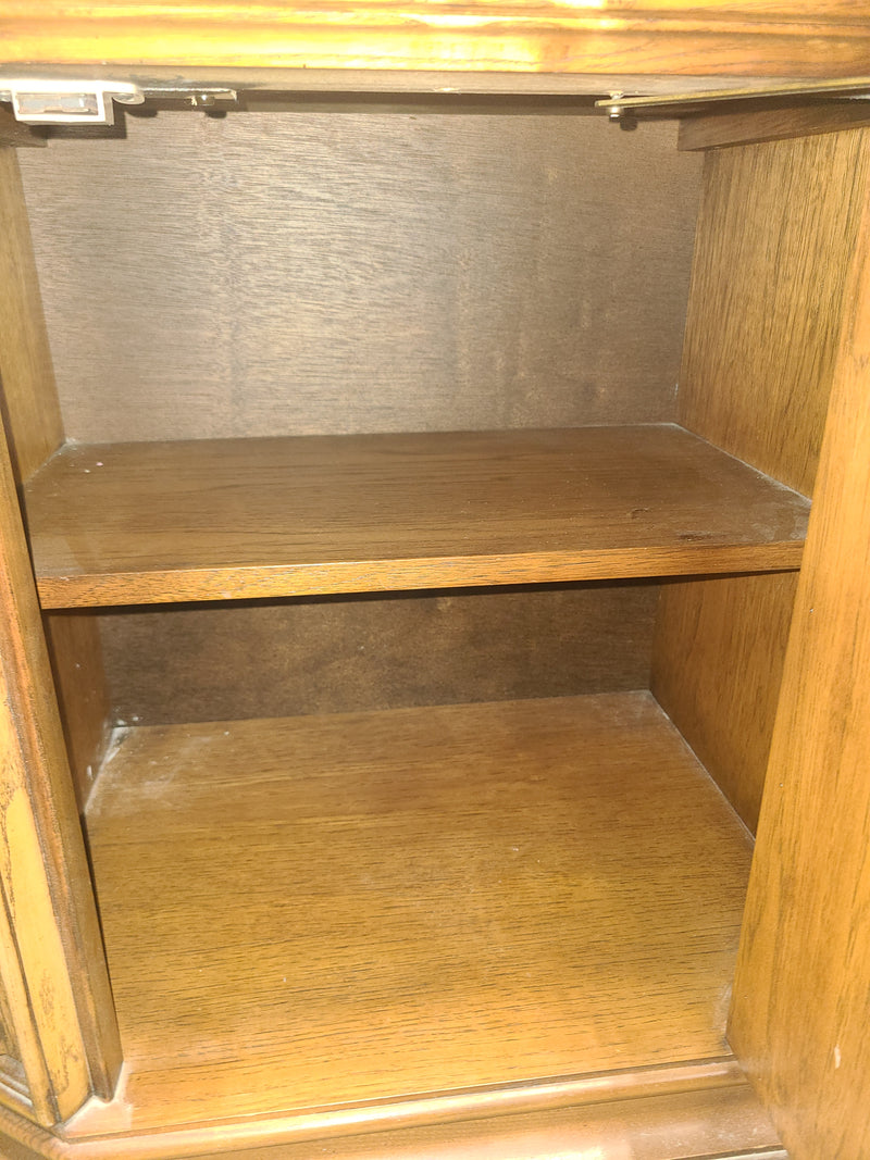 Vintage Ornate Wooden Nightstand