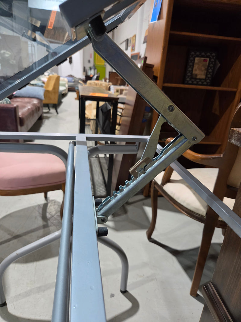 Studio Designs Glass Top Drafting Table