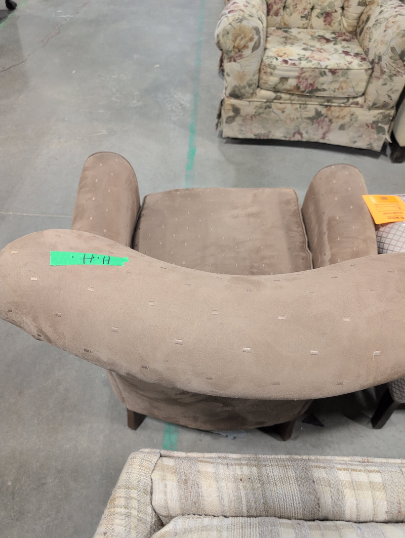 Beige Upholstered Armchair