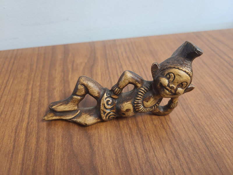 Vintage MCM Island-Style Menehune / Tiki Figurine Set of 3