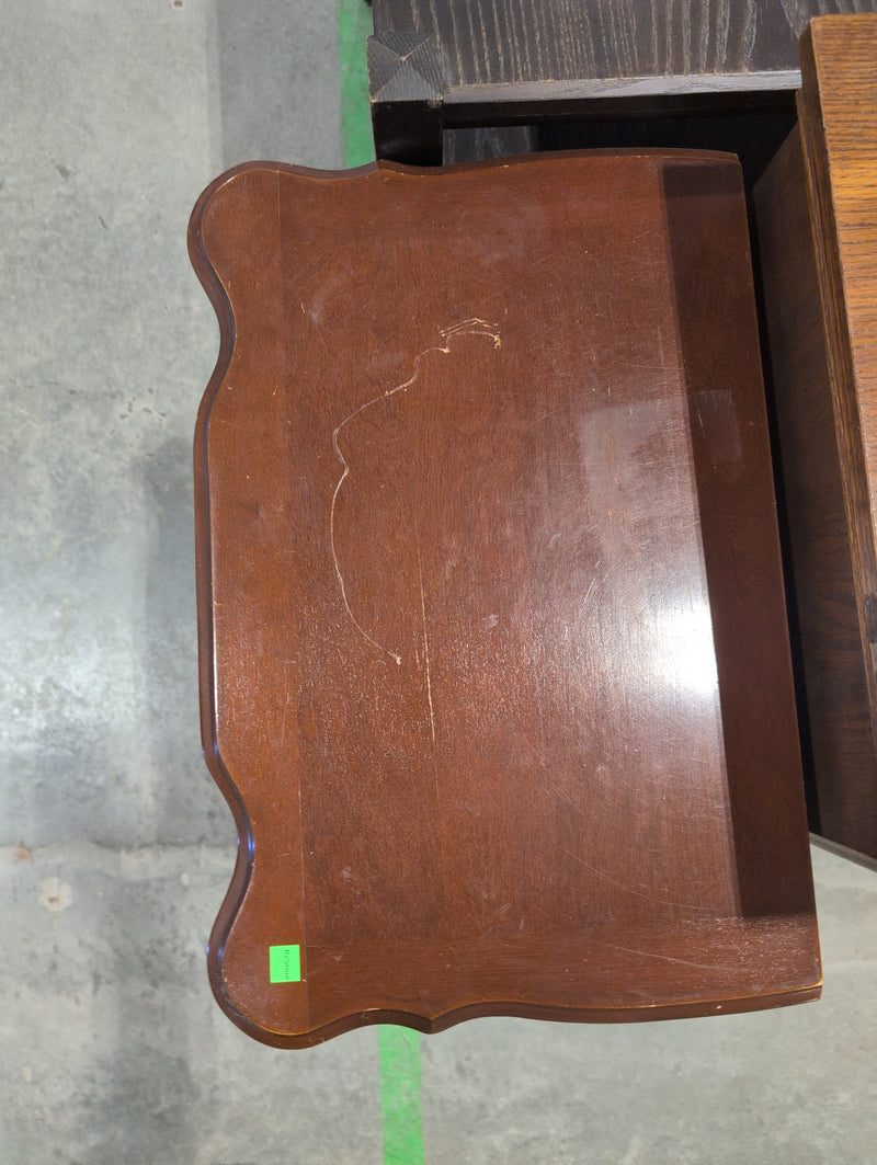 Reddish Brown Solid Wood Nightstand