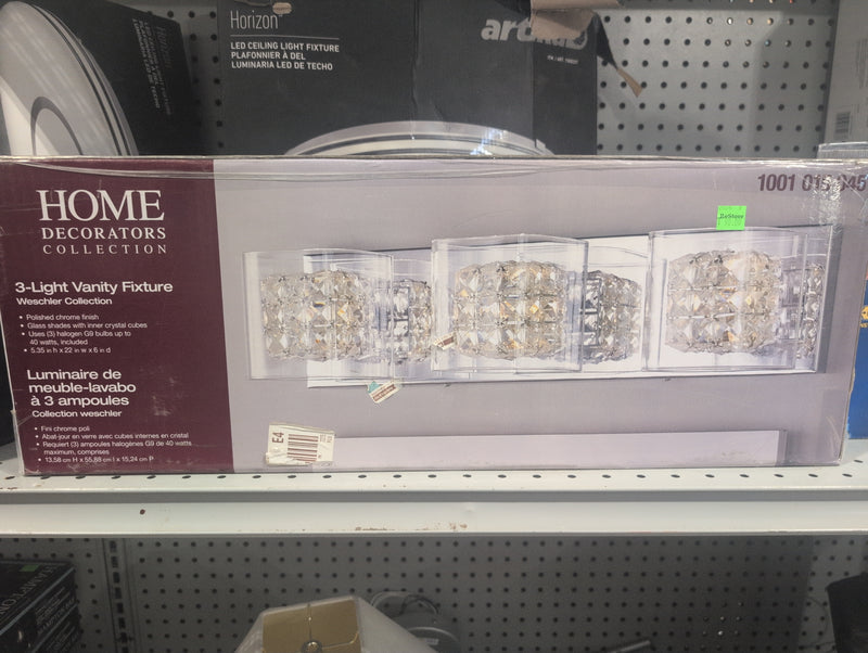 Home Decorators Collection Weschler Collection 3-Light Vanity Fixture